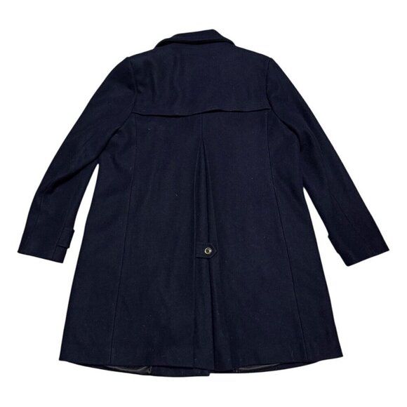 KARL LAGERFELD Wool Luxury Designer Business Casual Winter Pea Coat Womens XL - Picture 3 of 5